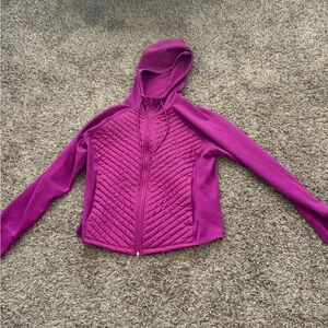 Old Navy Women's Quilted Hooded Jacket - Magenta